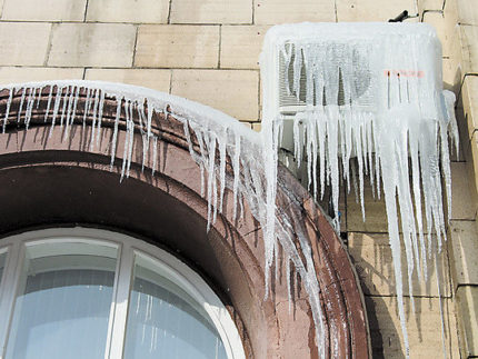 Air condition icicles