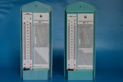 Models d’un higròmetre psicomètric