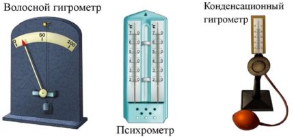 Types d'hygromètres