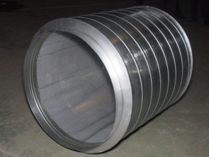 Round silencer for ventilation