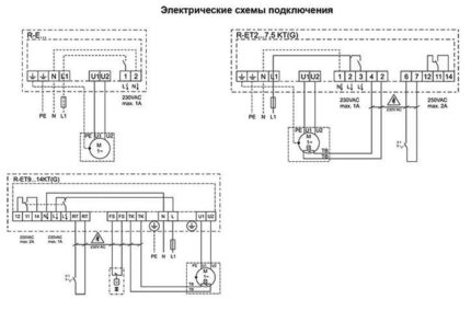 Схеми за свързване на различни контролери