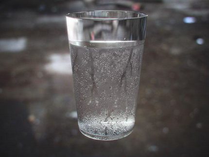 Glass of water