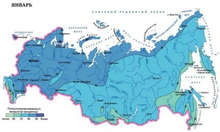 Statybinės klimatologijos drėgmės žemėlapis