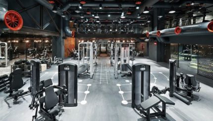 Snygg ventilation i gymmet