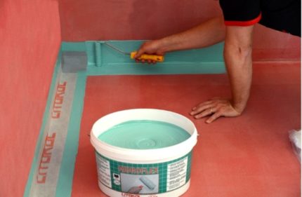 Installation of waterproofing tape