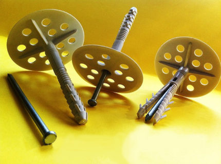 Dish-shaped expansion bolt shields for installation of a heater