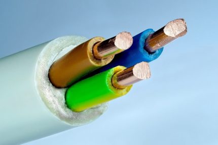 VVG cable with plastic