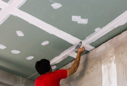 Drywall finishing work