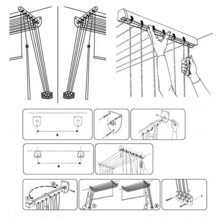 Diagrama de instalación y montaje de la secadora.